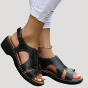 Women's comfort walking sandals – supportive wedge