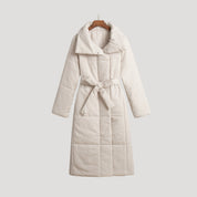 Puffer belted winter coat