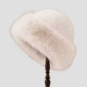 Elegant faux fur winter hat