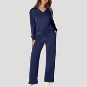 Relaxed-fit knit lounge set