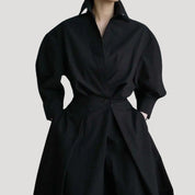 Women’s cotton shirt dress – long sleeve midi style