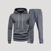 Men’s winter fleece hoodie joggers two piece set