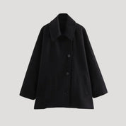 Women oversized wool blend coat