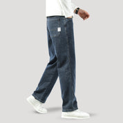 Relaxed straight-leg jeans