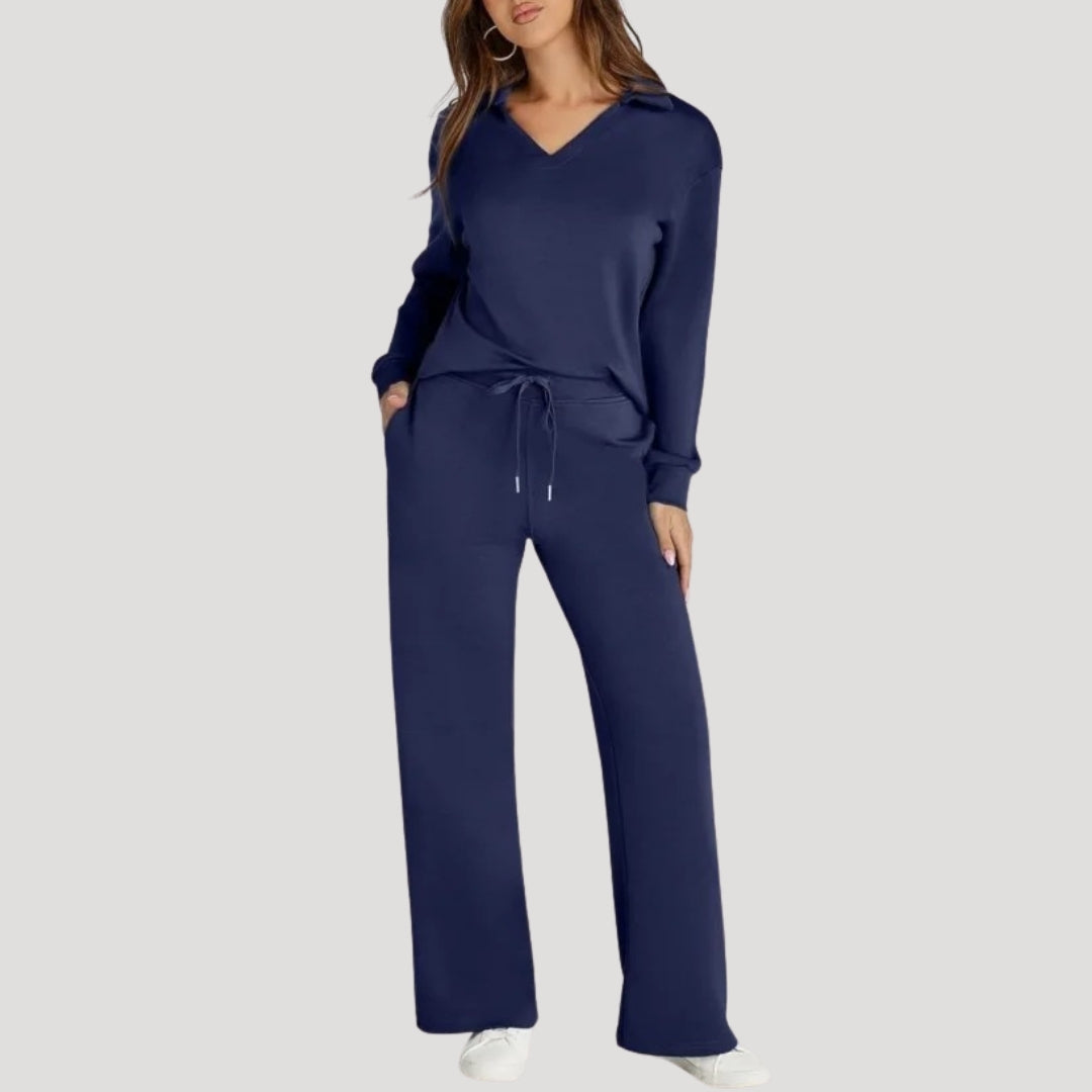 Relaxed-fit knit lounge set