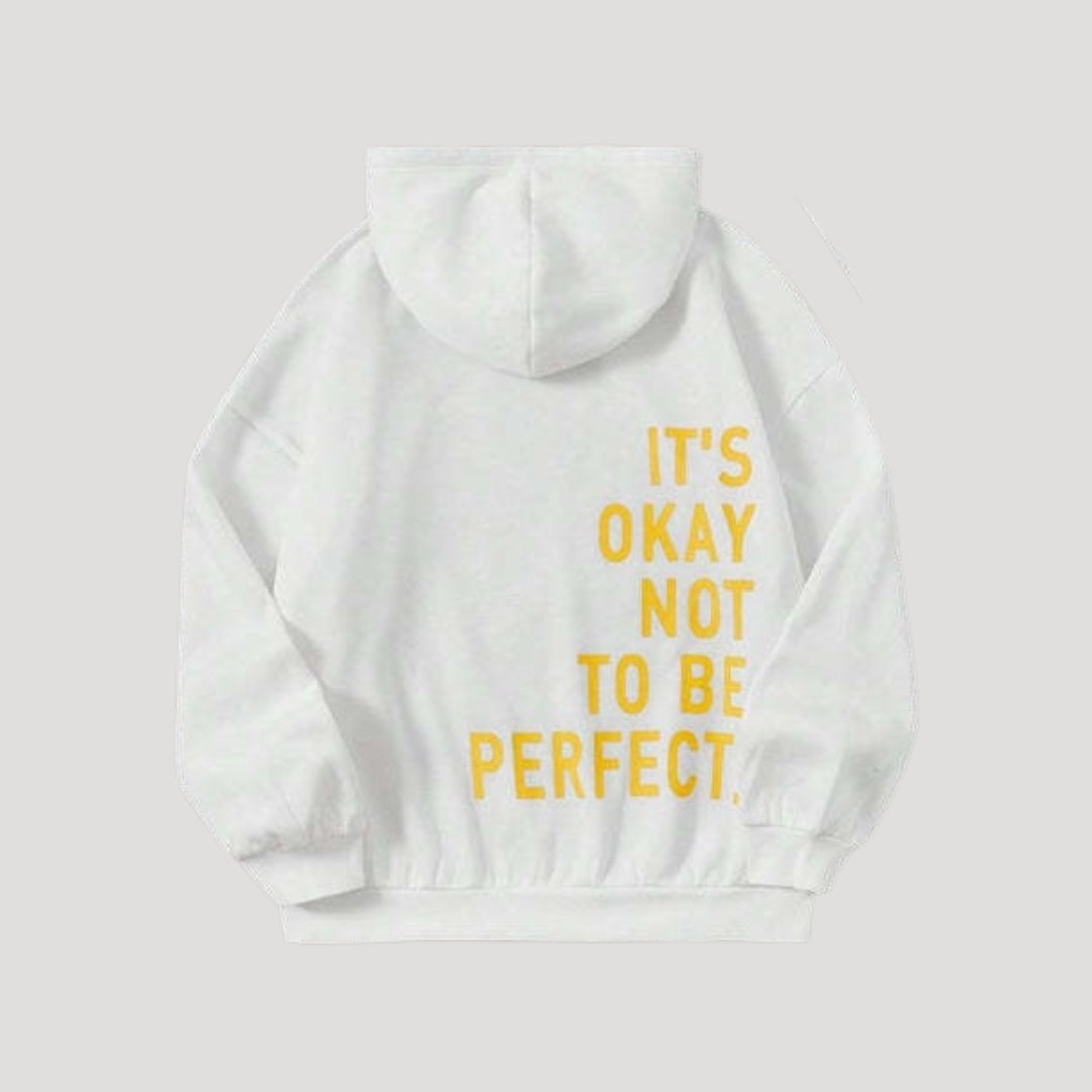 Women’s oversized fleece printed winter hoodie