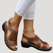 Women's comfort walking sandals – supportive wedge