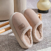 Women’s warm fleece-lined house slipper sock slippers