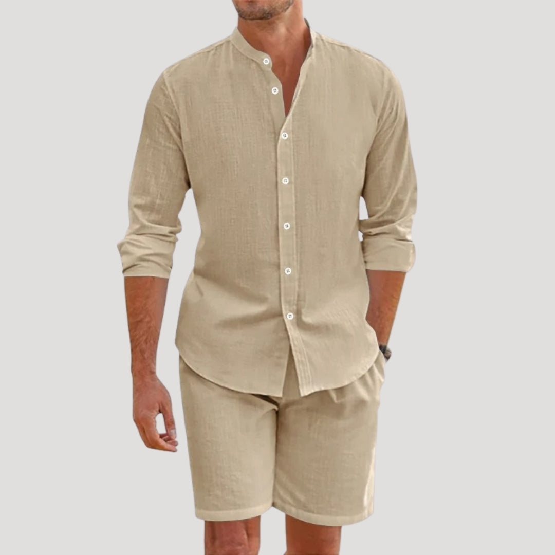 Men’s summer co ord set – shirt and shorts outfit