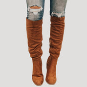 Women’s heeled over the knee winter boots