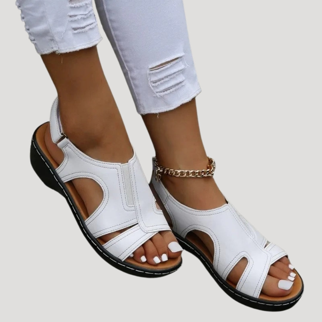 Women's comfort walking sandals – supportive wedge