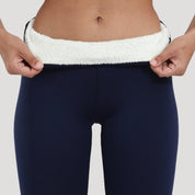Women’s fleece lined leggings – thermal winter stretch fit