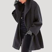 Women’s wool coat oversized wrap winter jacket