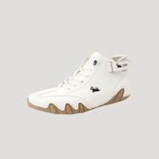 Men’s leather high-top sneakers – casual streetwear shoes