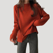 Women’s roll neck knitted jumper oversized winter style