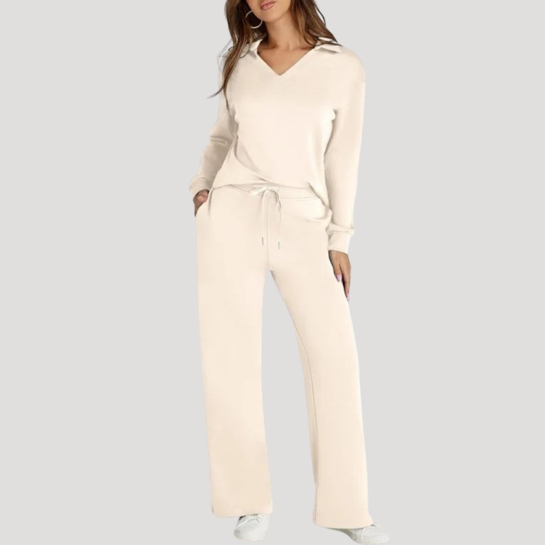 Relaxed-fit knit lounge set