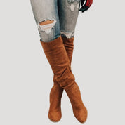 Women’s heeled over the knee winter boots