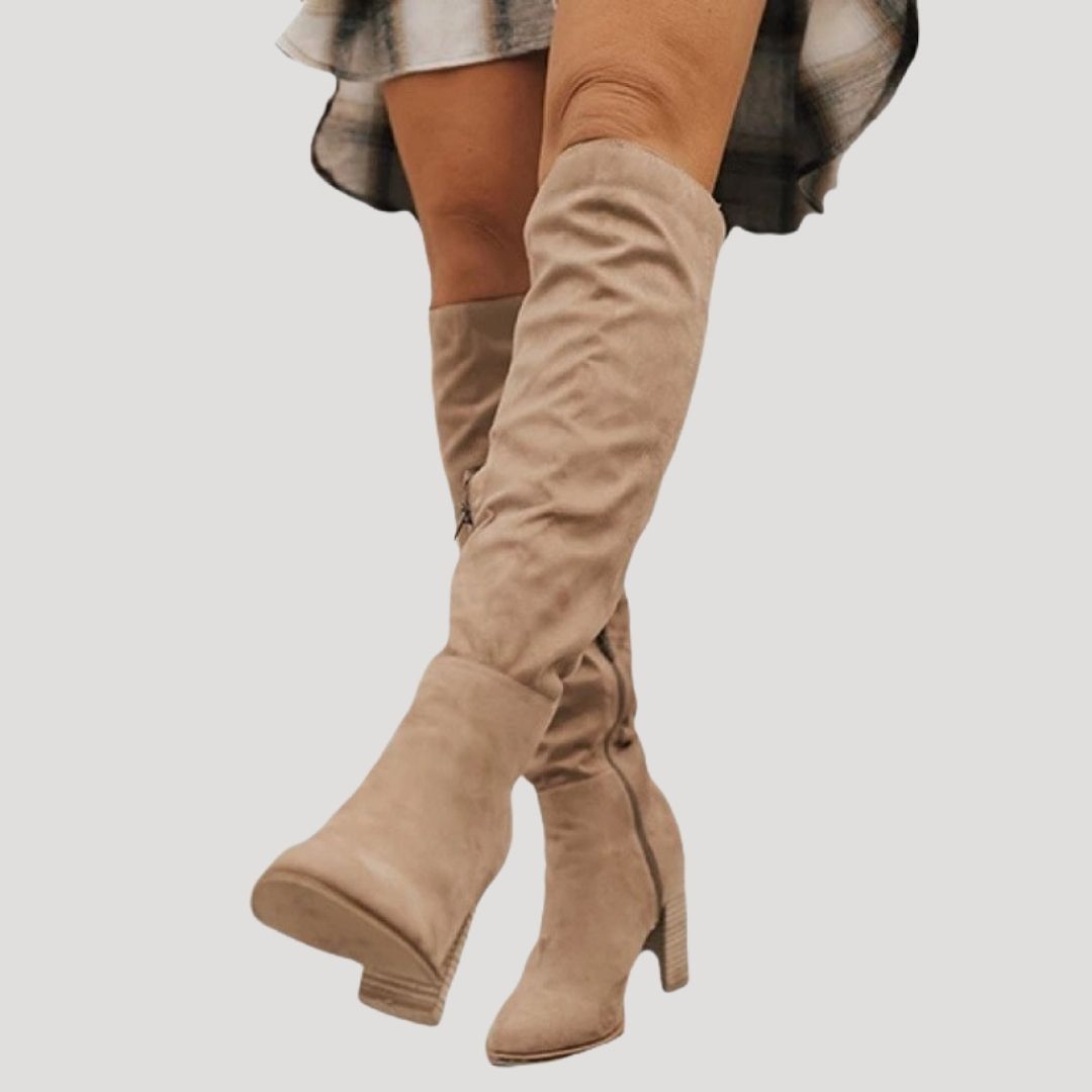 Women’s heeled over the knee winter boots