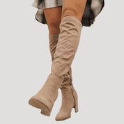 Women’s heeled over the knee winter boots