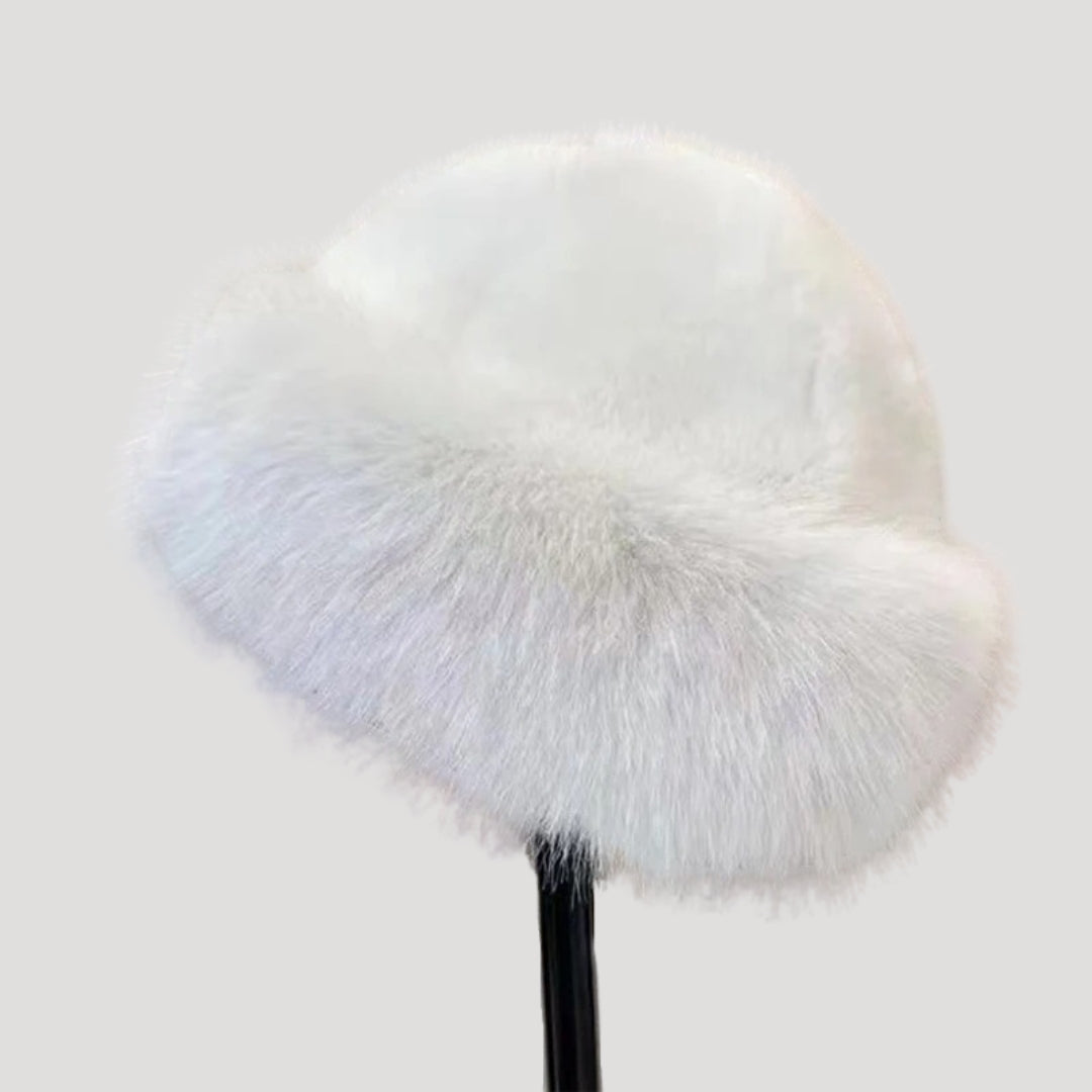 Elegant faux fur winter hat