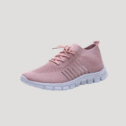 Women breathable knitted walking trainers