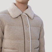 Luxury corduroy puffer jacket