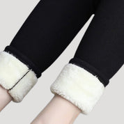 Women’s fleece lined leggings – thermal winter stretch fit