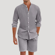 Men’s summer co ord set – shirt and shorts outfit