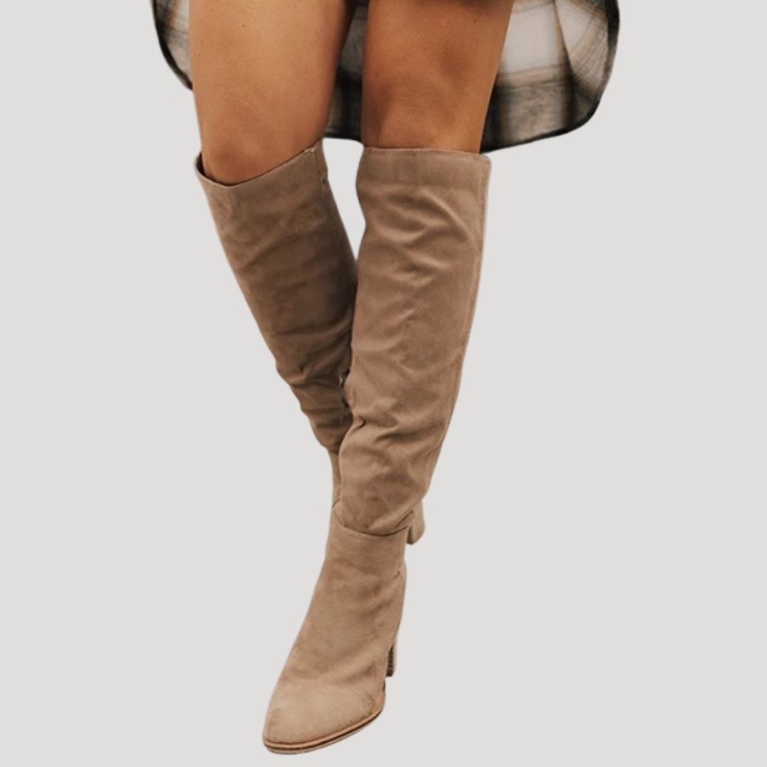 Women’s heeled over the knee winter boots
