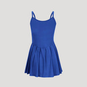 Sleeveless pleated skater dress