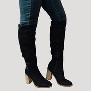 Women’s heeled over the knee winter boots