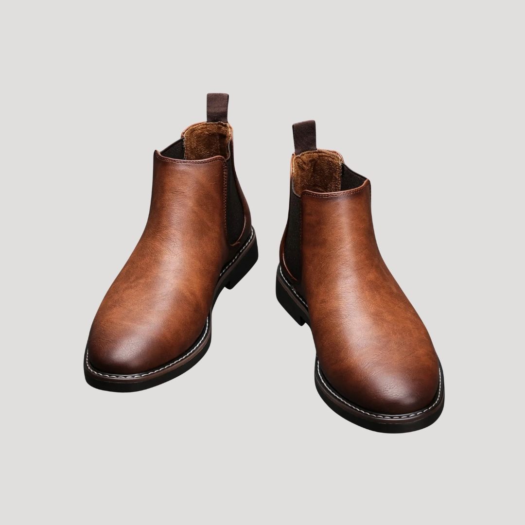 Men’s leather chelsea waterproof winter boots