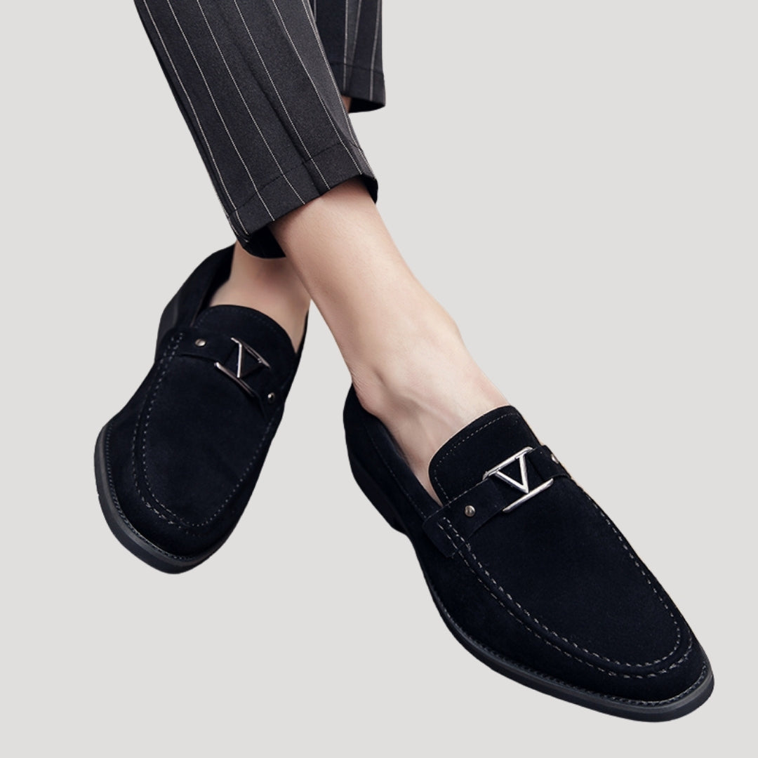 Men’s suede loafers smart casual shoes