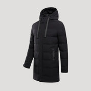 Classic men's long puffer coat