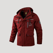 Men waterproof padded hooded winter jacket