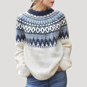 Women’s fair isle chunky knit oversized jumper