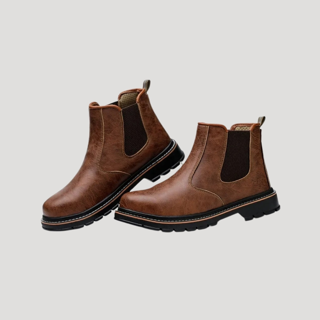 Men leather chelsea boots