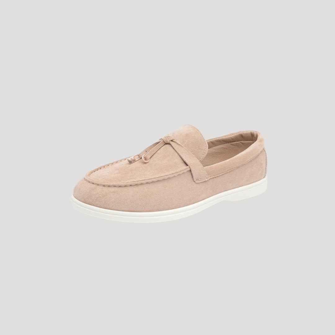 Men's tassel loafers – suede slip on casual shoes