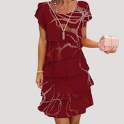 Women’s summer midi dress flutter sleeve casual holiday style