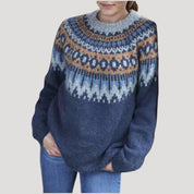 Women’s fair isle chunky knit oversized jumper