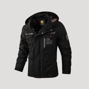 Men waterproof padded hooded winter jacket