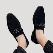 Men’s suede loafers smart casual shoes