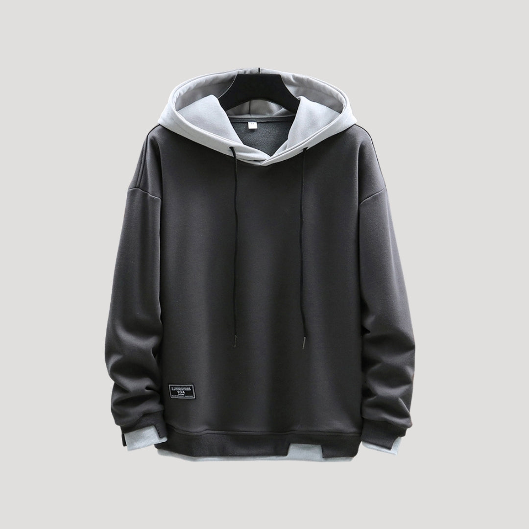 Men’s oversized drawstring casual sweatshirt hoodie