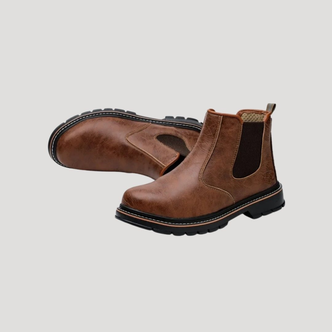 Men leather chelsea boots