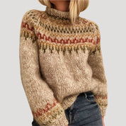 Women’s fair isle chunky knit oversized winter jumper