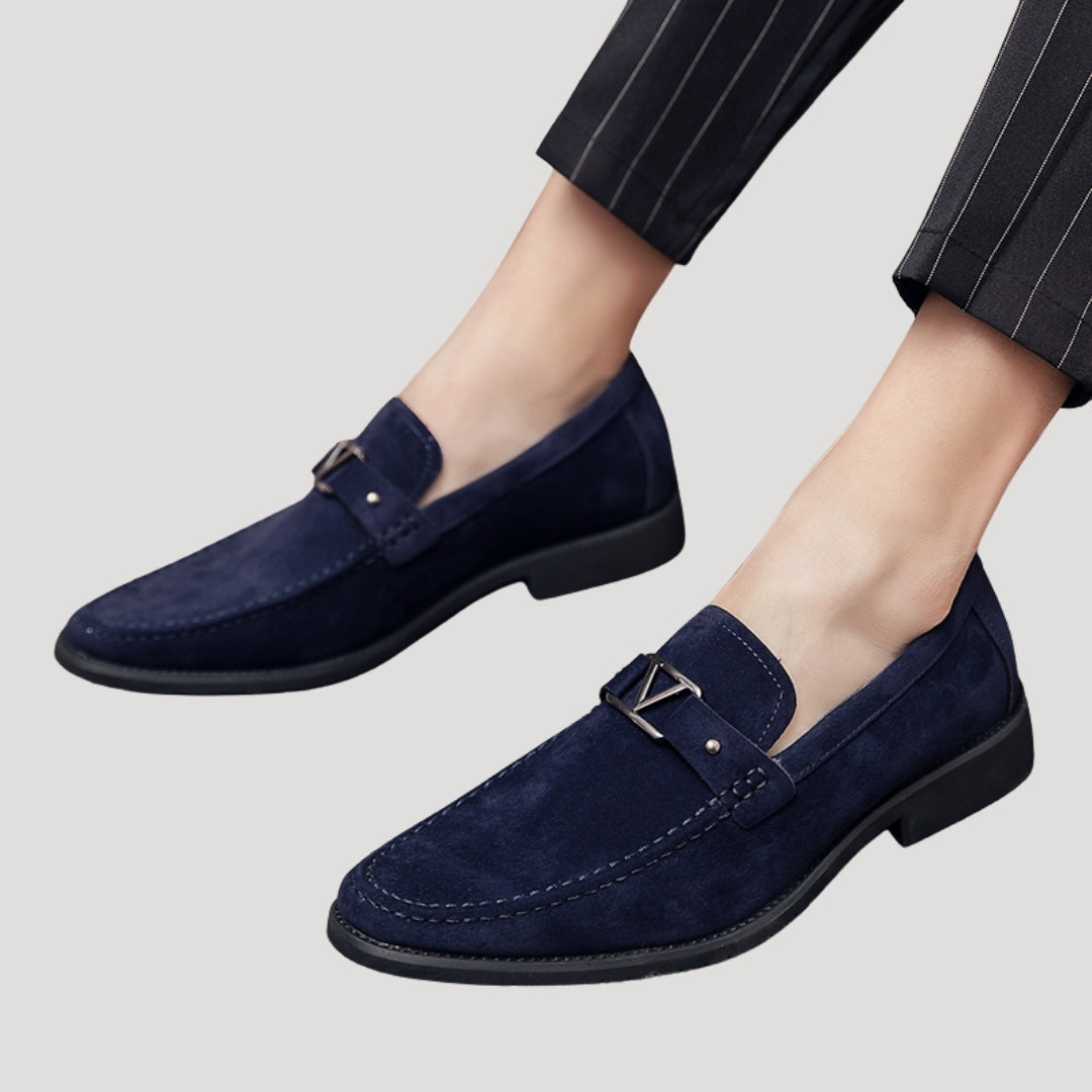 Men’s suede loafers smart casual shoes
