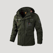 Men waterproof padded hooded winter jacket