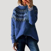 Women’s fair isle chunky knit oversized jumper