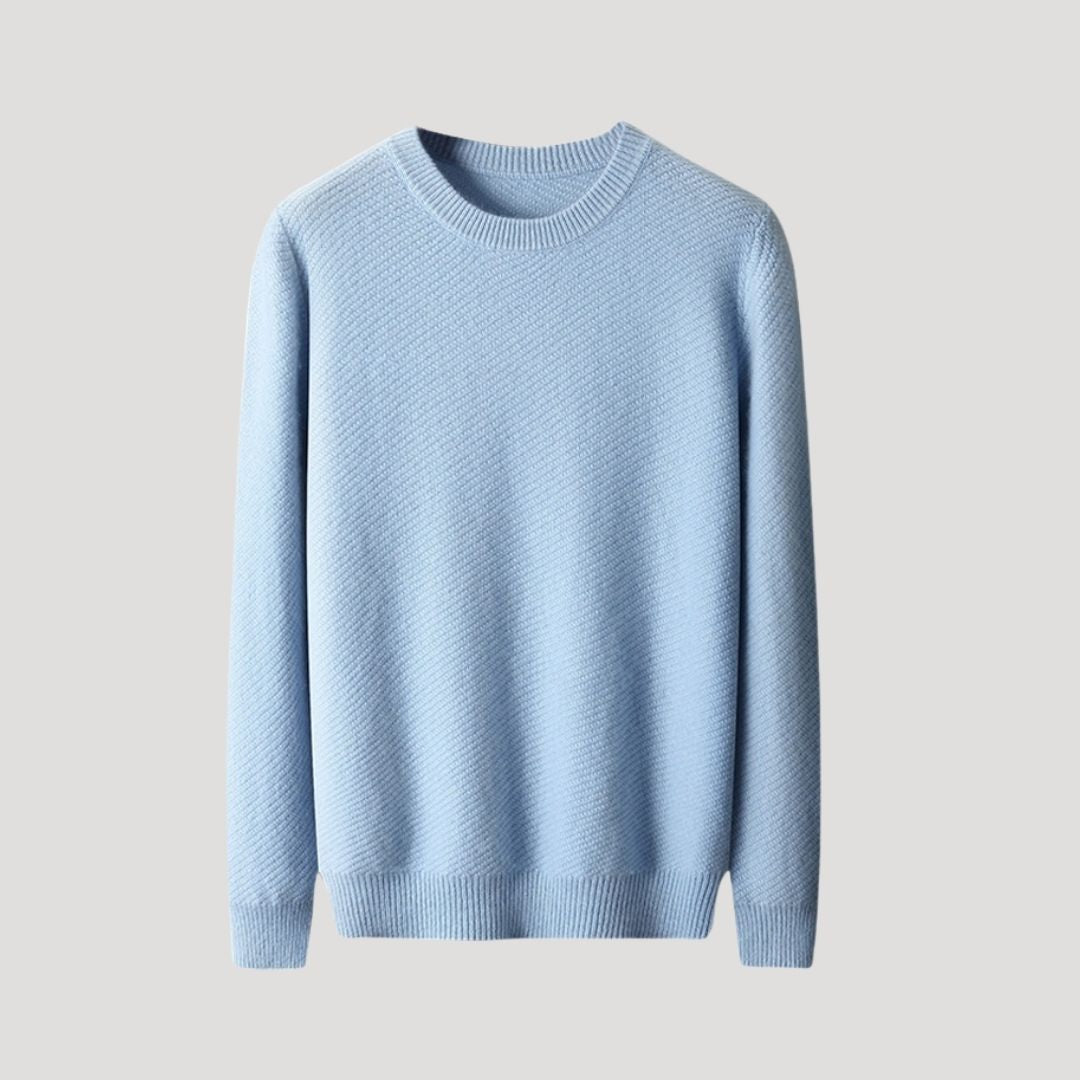 Men’s crew neck soft knitted winter sweater