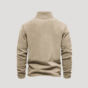 Men’s fleece half zip cosy winter jumper